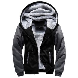 Designers Men Hoodies Winter Thick Warm Fleece Zipper Men Hoodies Coat Sportwear Male Streetwear Hoodies Sweatshirts Men