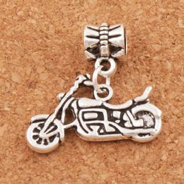 Alloy Motorcycle Scooter Autocycle Charm Loose Beads 24.5x23mm Antique Silver Dangle Fit European Bracelets Jewelry B494 80pcs/lot