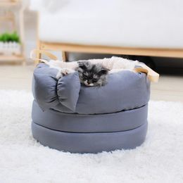 Cat Beds & Furniture Pet Bed Dog Kennel House Comfortable Sleeping Bag For Puppy Cave Cama Para Gatos