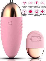 Eggs Vibrating Balls Sex Toys for Woman 10 Modes Wireless Remote Control Masturbator Clitoris Stimulator Vibrators G Spot Massager 1124