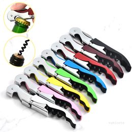 Wine Bottle Opener Multifunctional Portable Stainless Steel Beer Bottle Opening Corkscrew Kitchen Tool 8 Colours T500609