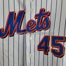 NEW Rare Pedro Martinez 45 Pinstripe Jersey XS-5XL 6XL stitched baseball jerseys Retro