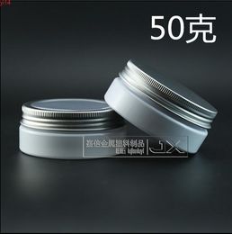 50g/ml With Plastic Flat Bottlea Jar Window Clear Aluminium Lid Cream Unguent pomade tea Empty Packing Jargood qty