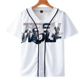 Man Summer Cheap Tshirt Baseball Jersey Anime 3D Printed Breathable T-shirt Hip Hop Clothing Wholesale 033