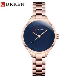CURREN Women Fashion Wristwatch Bracelet Quartz Watch Woman Ladies Watches Dress Analogue Clock Relogio Feminino Montre Femme 210517