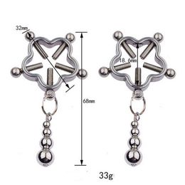 Nxy Sex Adult Toy Metal Nipple Clamp Breast Clip Toys for Women Bondage Gear Slave Torture Female Erotic Accessories Stimulate Shop 1225