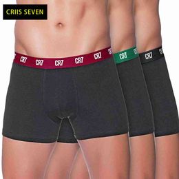 2021Popular Cristiano Ronaldo CR7 Men's Boxer Shorts Underwear Cotton Boxers Sexy Underpants quality Pull in Male Panties H1214