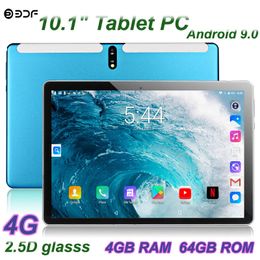 Tablet PC 10.1 inç 2G + 32 GB Global Sürüm 4G LTE Çift SIM Kart E-Kitap Telefon Arama Bluetooth GPS Google Android 9.0 Kamera ile
