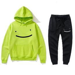 Men's Hoodies & Sweatshirts 2021 Dream Merch Sportswear Pullover Fleece Hoodie + Tracksuit Jogging And Women's Sweatshirt Green