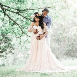 Long Maternity Photography Props Pregnancy Dress Photography Maternity Dresses For Photo Shoot Pregnant Dress Lace Gown