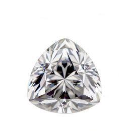 LOTUSMAPLE 0.1CT - 5CT trillion cut loose moissanite stone real Colour D clarity FL pass diamond test high quality handmade each one ≥0.5CT including a GRA paper work