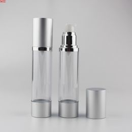 15ml 30ml 50ml Empty Sample Airless Pump Cosmetic Aluminum Container Small Lotion Vacuum Eye Cream Bottles Pumphigh qiy