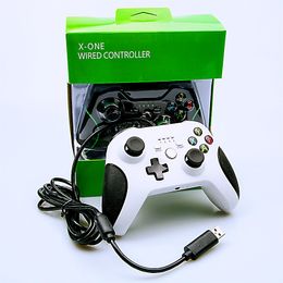 Wired Xbox One Controller Gamepads Precise Thumb Joystick Gamepad for X-BOX Console/PC with Retail Box