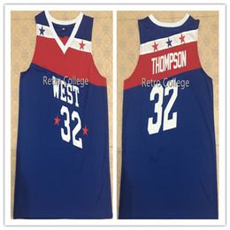 32 David Thompson West all star game 1979 Basketball Jersey Embroidery Stitched Custom Any Number Name jerseys