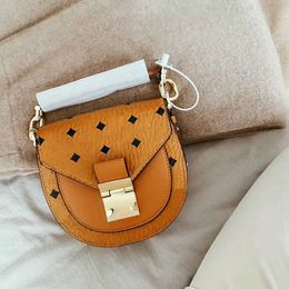 5A+ Genuine Leather Top Quality Women Luxurys Designers Bags 2021 Saddle Crossbody Bag Small Pochette Patent Leather Handbag Classic Fashion Checker Plaid