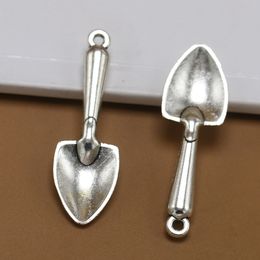 Charms Shovel Spade Trowel Gardening Antique Pendants,Vintage Tibetan Silver Jewelry,Diy For Bracelet Necklace 52*16mm