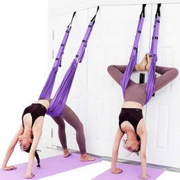 Yoga Stretching Swing Strap Adjustable Waist Back Leg Stretcher Back Bend Split Inversion Strap Ballet Dance Gymnastics Trainer H1026