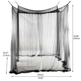 Mosquito Net 4-Corner Post Student Canopy Bed Size 190 210 x 240cm Dropshipping