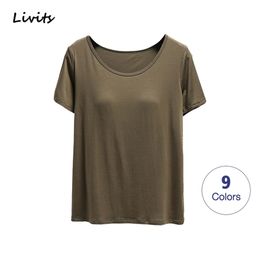 Women T-Shirts Padded Stretchable Tops Tee Short Sleeve Sexy Casual Korean Summer SA0762 210330