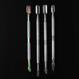 Beracky Two Styles Rainbow Stainless Steel Smoking Dabber Tool Heady Titanium Dab Tools For Quartz Banger Nails Glass Water Bongs Oil Rigs