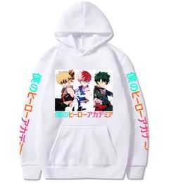 My Hero Academia Anime Hoodie Boku No Hero Academia Sweatshirts Manga Bakugou Todoroki Deku Hoodies Y0319