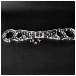 NXY Sex Adult Toy Hand Enkelboeien Bondage Hoofdsteunen Crystal Klepels Speeltjes Voor Koppels Volwassen Spelletjes Slave Bdsm Fetish Handboeien Erotische1216