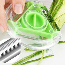 Multifunctional Creative Three-in-one Peeling Knife Fruit Vegetable Apple Three-use Rotary Kitchen Peelings Knifes WH0349