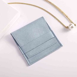 Microfiber Pouch for Ring Earrings Blue Jewellery Packaging Small Chic Christmas Wedding Presents Gift Velvet Envelope Bag