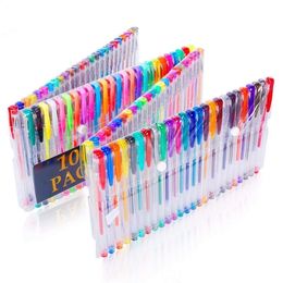 Color gel pen watercolor pen 48 color 100 color set highlighter flash pen metal pastel 210330