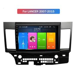 Touch screen car dvd player multimedia with gps navigation built-in WIFI stereo radio android 10 2 din for MITSUBISHI LANCER 2007-2015