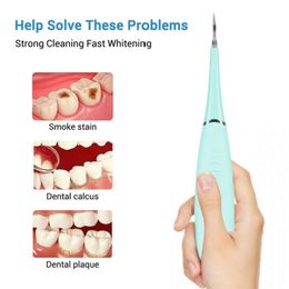 Portable Electric Sonic Dental Scaler Teeth Whitening Health Remove Calculus Plaque Stains