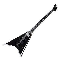 Factory Outlet-5 Strings Black V Shaped Electric Bass Guitar with Rosewood Fretboard