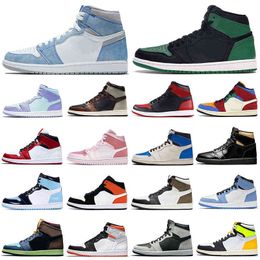 Lower Price 1s men basketball shoes 1 Hyper Royal Banned Bred Shadow Chicago women mens trainers sports sneakers Breathable jorda jordens