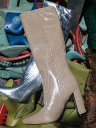 Descuento Botas Largas De Cuero De Los Hombres 2022 en venta en DHgate.com