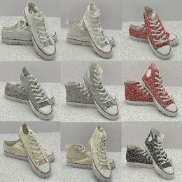 CON SCATOLA 2021 le più nuove scarpe casual da donna da uomo di alta qualità estive coppie classiche sneakers basse scarpe di tela v31b #