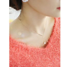 Pearl Pendant Gold Silver Colour Chain Women Necklace Korean Drama TV Star Choker Necklaces/bizuteria/collar Perlas/schmuck Chokers