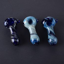 Mini Small Heady Style Hand Spoon Pipes 30g Glass Dry Herb Smoking Pipe Pyrex Oil Burner Accessories Smoking Tools