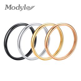 simple gold rings for girls Australia - Cluster Rings Modyle 2021 Engagement Ring For Women Simple 316L Stainless Steel Gold Color Finger Girl Gift