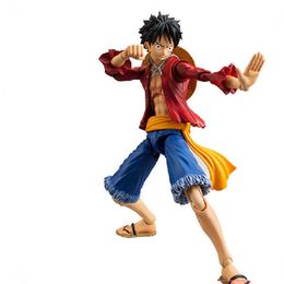 Anime One Piece Monkey D Luffy PVC Action Figure Statue Collection Model Kids Toys Doll 17cm Q0621