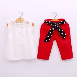Summer Suit Top+Shorts 2Pcs Children's Cothing Kids Clothes Girls Clothing Sets Girl For 210528