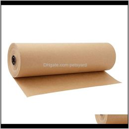 Arts, Gifts Home & Gardenmeters Brown Kraft Wrapping Paper Roll For Wedding Birthday Party Gift Parcel Packing Art Craft 30Cm Other Arts And