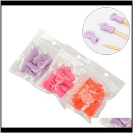 Craft Arts, Crafts Gifts Home & Garden Drop Delivery 2021 6Pcs/Lot Needles Point Protectors Needle Tip Stopper Diy Weave Knitting And For Mom
