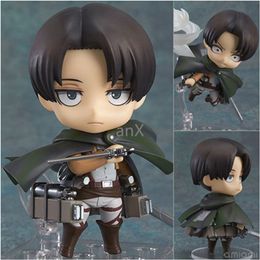 10 cm große Anime-Figur „Attacke auf Titan“, niedliche Q-Ver-Rivalin, Ackerman-Ver. Levi PVC Action Figure 390# Modell Sammlerspielzeug Geschenke X0522