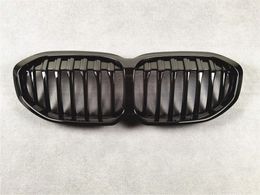 Single Line Car Front Bumper Kidney Grill Grille For BMW 1 Series F40 ABS Material Black Racing Grilles