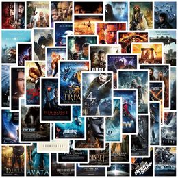 100PCS/Lot Movie Poster Laptop Sticker PVC Personalized Graffiti Star Decal For Macbook Car Motorcycle Scooter Notebook Luggage Toy Gift DIY Stickers