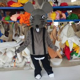 Festival Dress Gray Mouse Mascot Costumes Carnival Hallowen Gifts Unisex Adults Fancy Party Games Outfit Holiday Celebration Cartoon Character Outfits