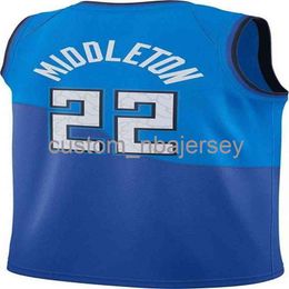 Mens Women Youth Khris Middleton #22 2020-21 Swingman Jersey stitched custom name any number Basketball Jerseys