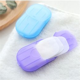 Disposable Soap Box Soap Paper Portable Light Fragrance Hand Washing Tablet for Outdoor Travel T500732