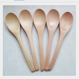 Wooden Jam Spoon Baby Honey Spoon Small Coffee Spoon New Delicate Kitchen Using Condiment Scoop