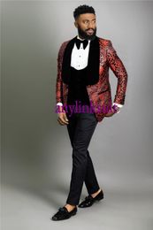 Buy Wine Suit Jacket Black Pants Online 